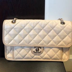 Chanel French Riviera bag in beige color